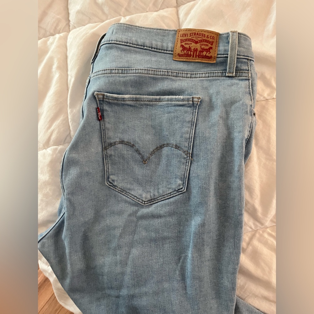 Levi's High Rise Straight Crop